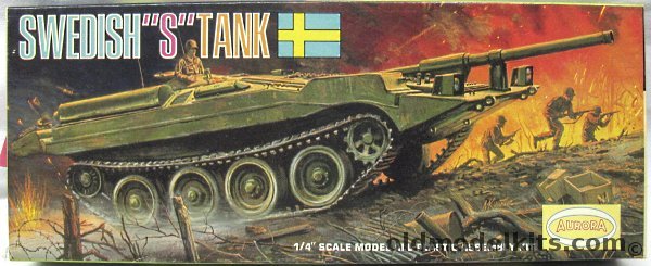 Aurora 1/48 Swedish 'S' Tank, 316-129 plastic model kit